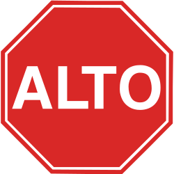 Stop and give way.