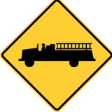 Warning for emergency vehicles.