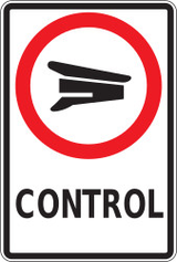 Einfahrt verboten (Kontrollstelle).