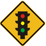 Warnung vor Ampeln voraus.