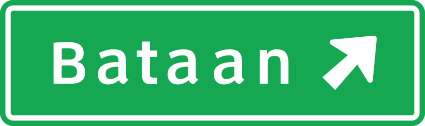 Information über die nächste Ausfahrt.