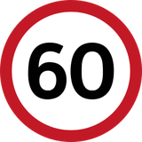 Start of a speed limit.
