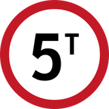 Vehicles heavier than indicated prohibited.