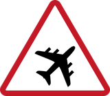 Warning for low-flying aircraft.