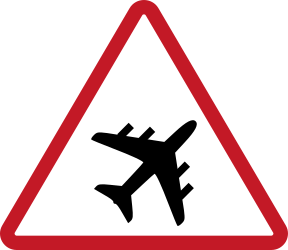 Warning for low-flying aircraft.