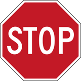 Stop and give way.