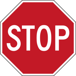 Stop and give way.