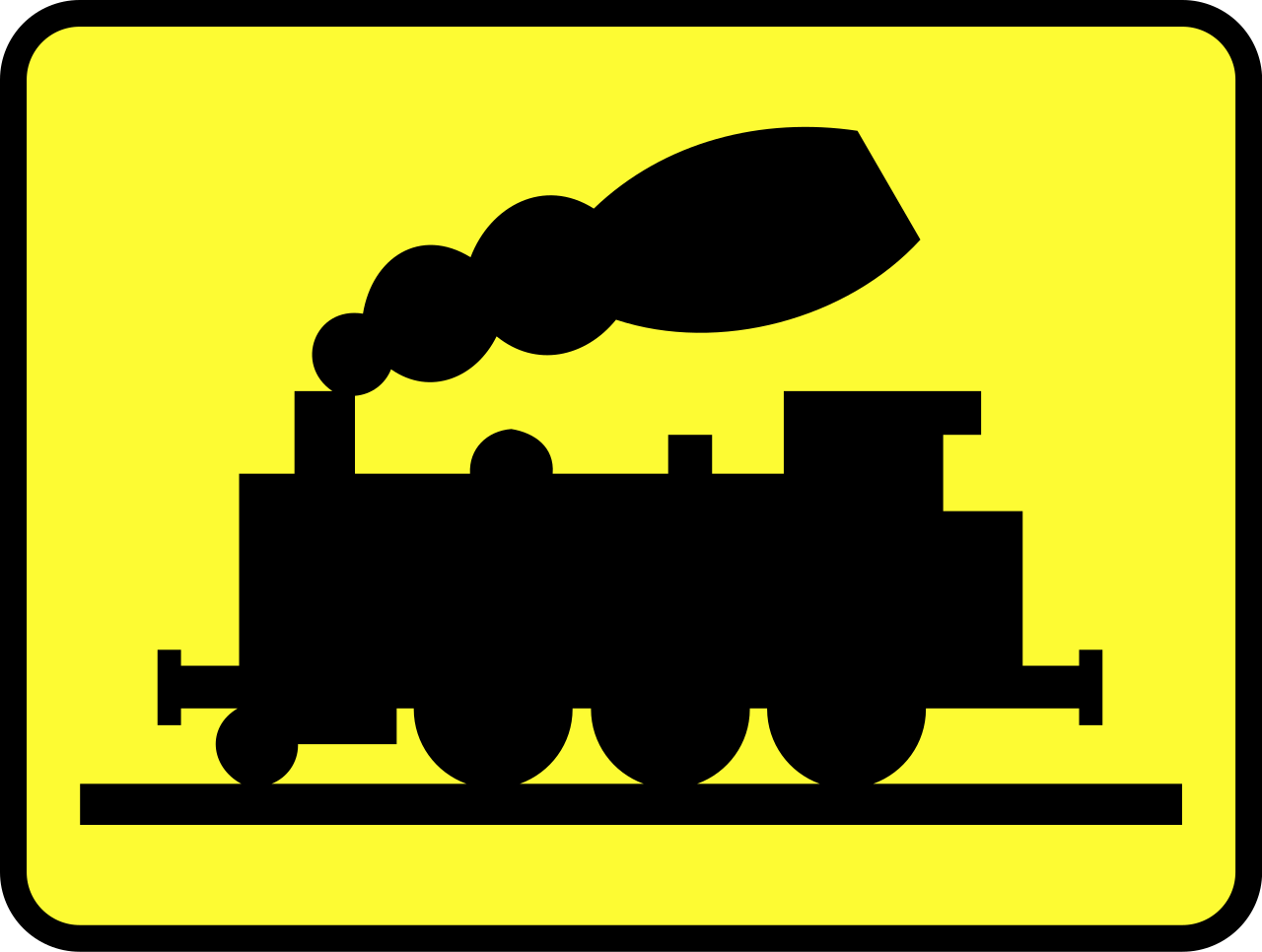 For trains.