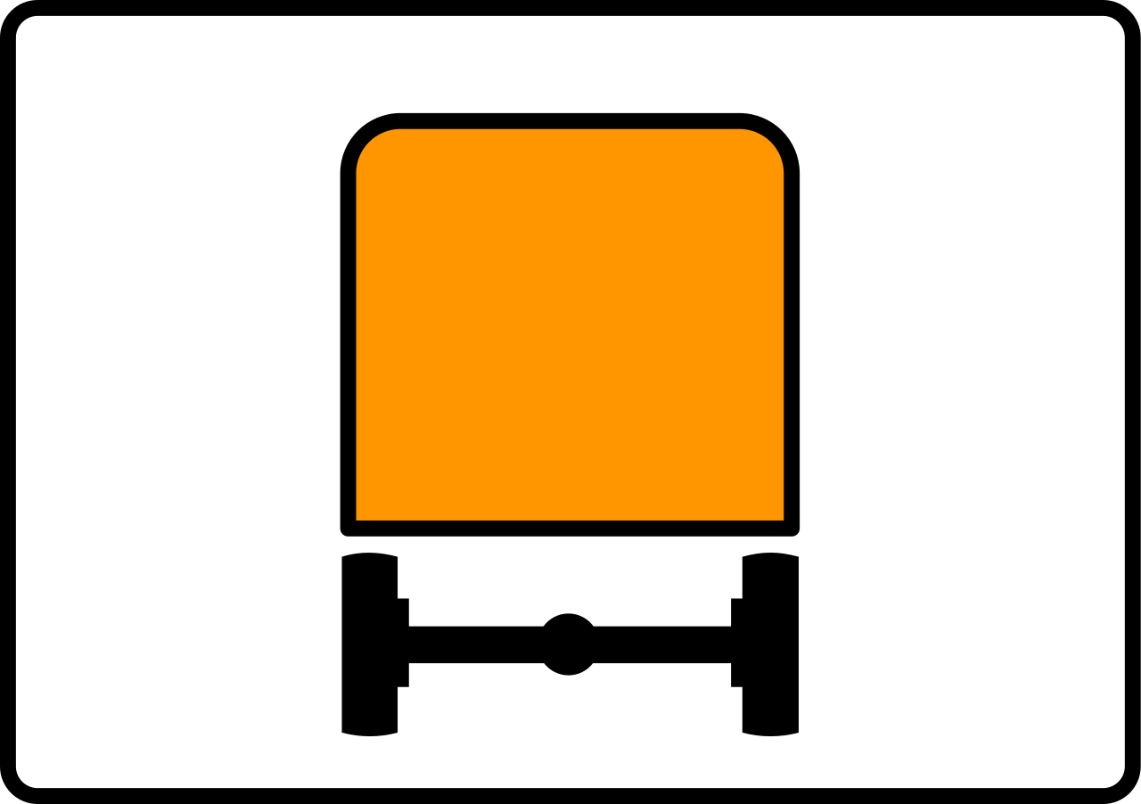 For vehicles carrying dangerous goods.
