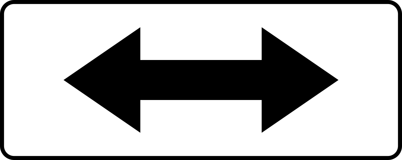 To the left or right.