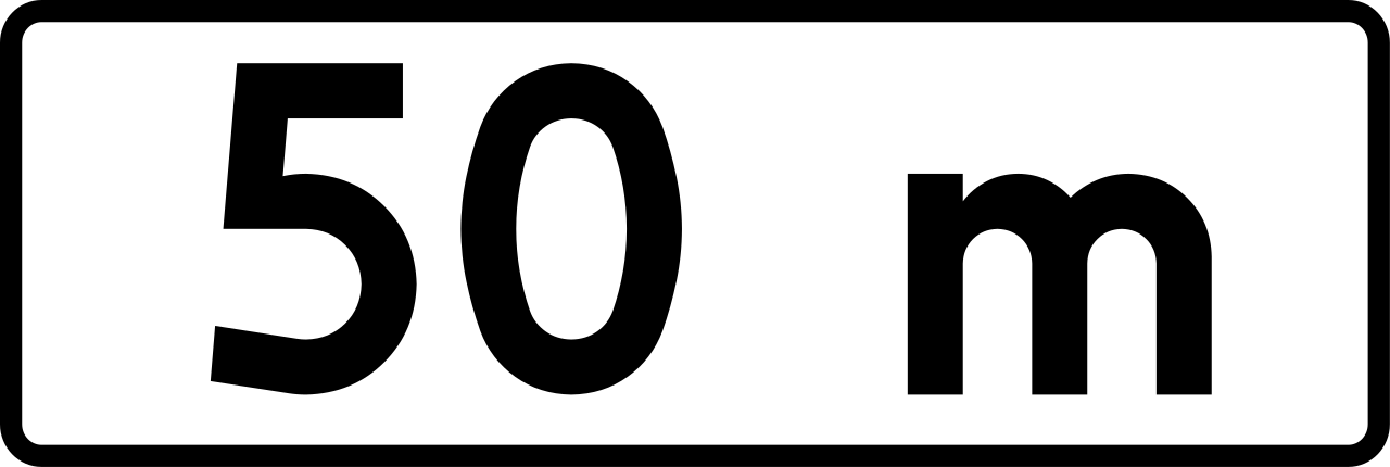... metres ahead.