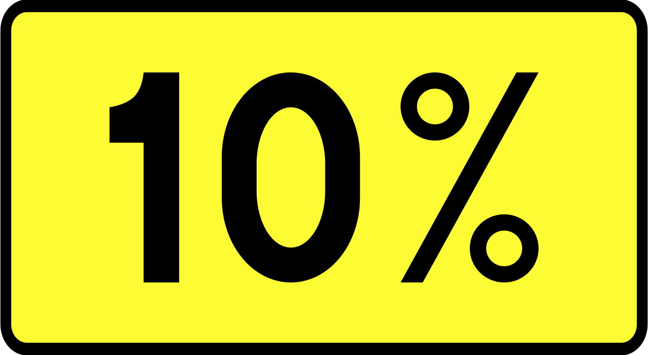 Gradient percentage.