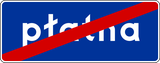 Fim de via de portagem.