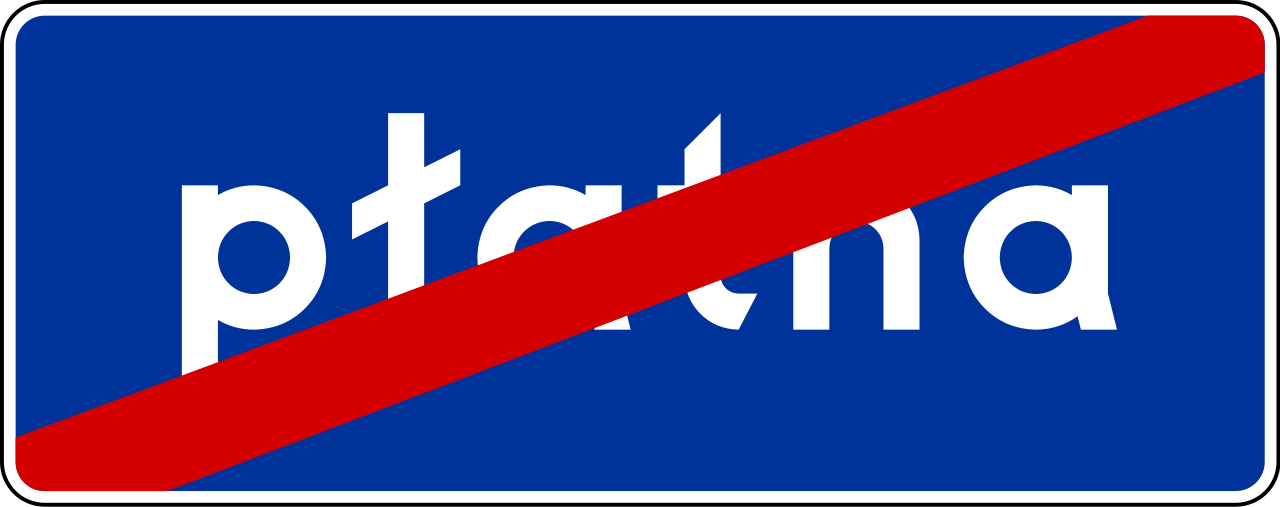 End of toll road.