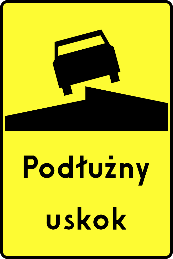 Road surface defect.