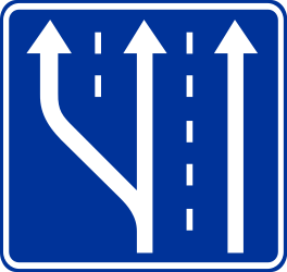 Start of a new lane.