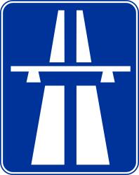 Start of a motorway.