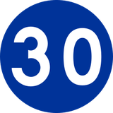 Início de velocidade mínima.