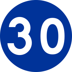 Start of a minimum speed.