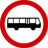 Autocarros proibidos.