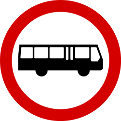 Autocarros proibidos.