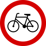 Ciclistas proibidos.