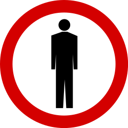 Peões proibidos.