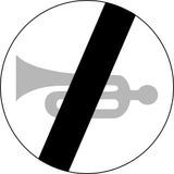Fim de proibição de usar a buzina.