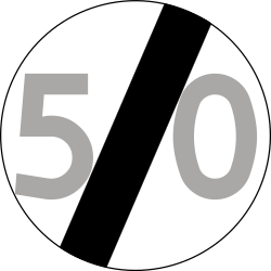 Fim do limite de velocidade.