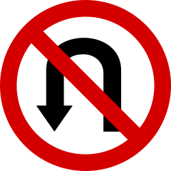 Inversão de marcha proibida.