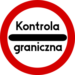 Entrada proibida (posto de controlo).