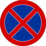 Proibido parar e estacionar.