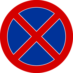 Proibido parar e estacionar.