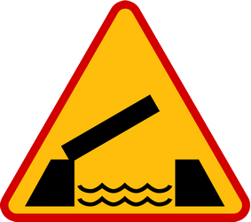 Aviso de ponte móvel.