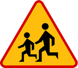 Aviso de crianças.