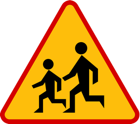 Aviso de crianças.