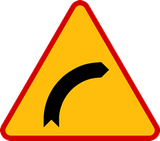 Curva à direita.
