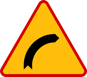 Curva à direita.
