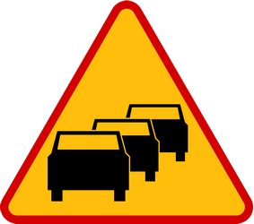 Aviso de congestionamento.