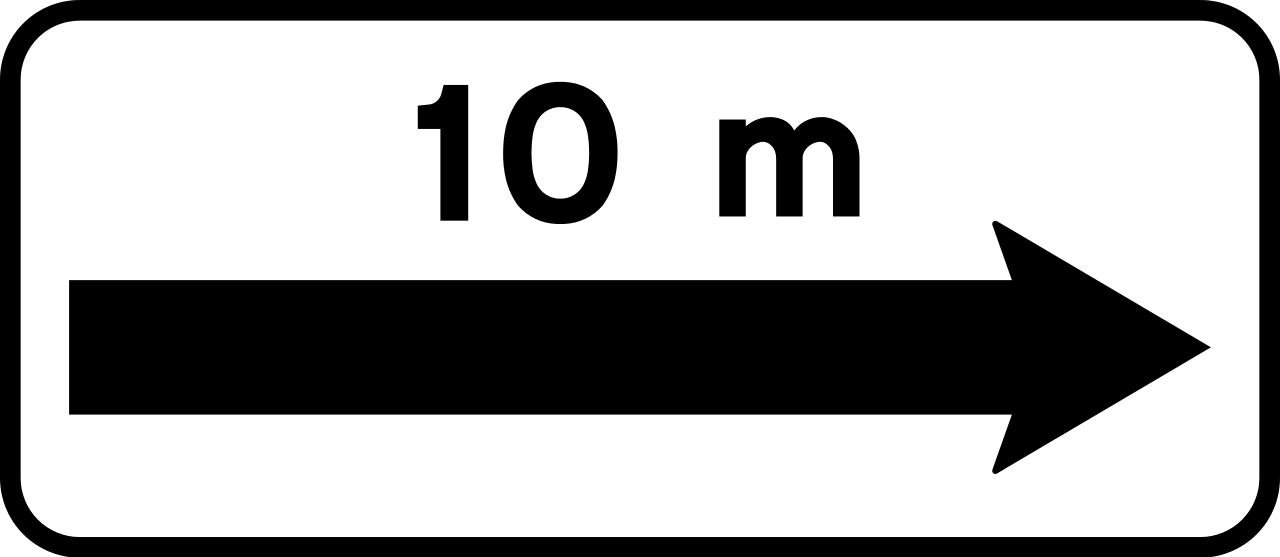 ... metres to the right.