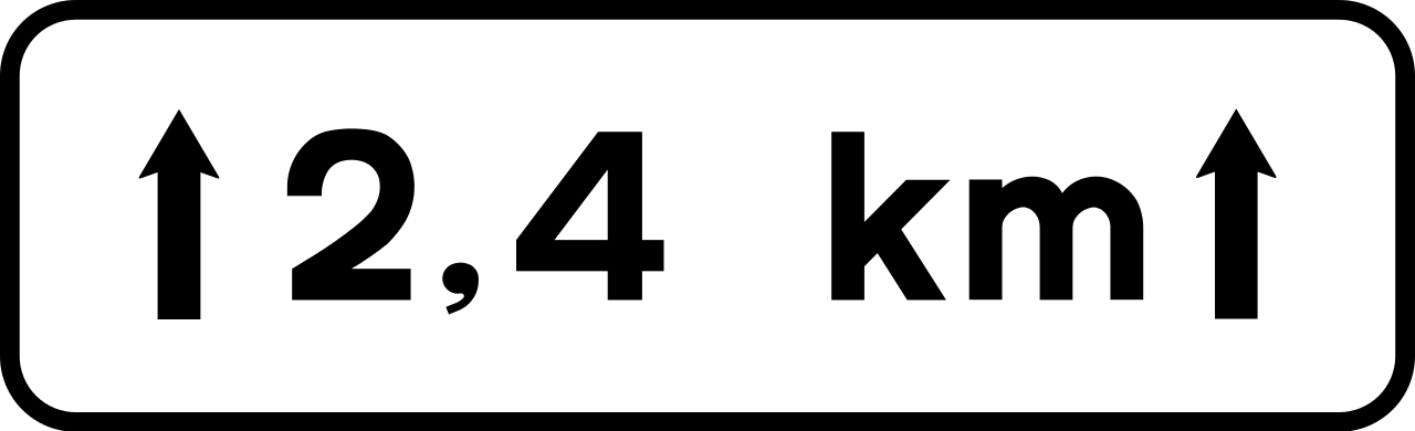 For ... kilometres.