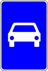Inicio de autovía.