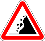 Advertencia de desprendimientos.