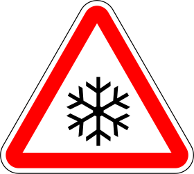 Advertencia de nieve y aguanieve.