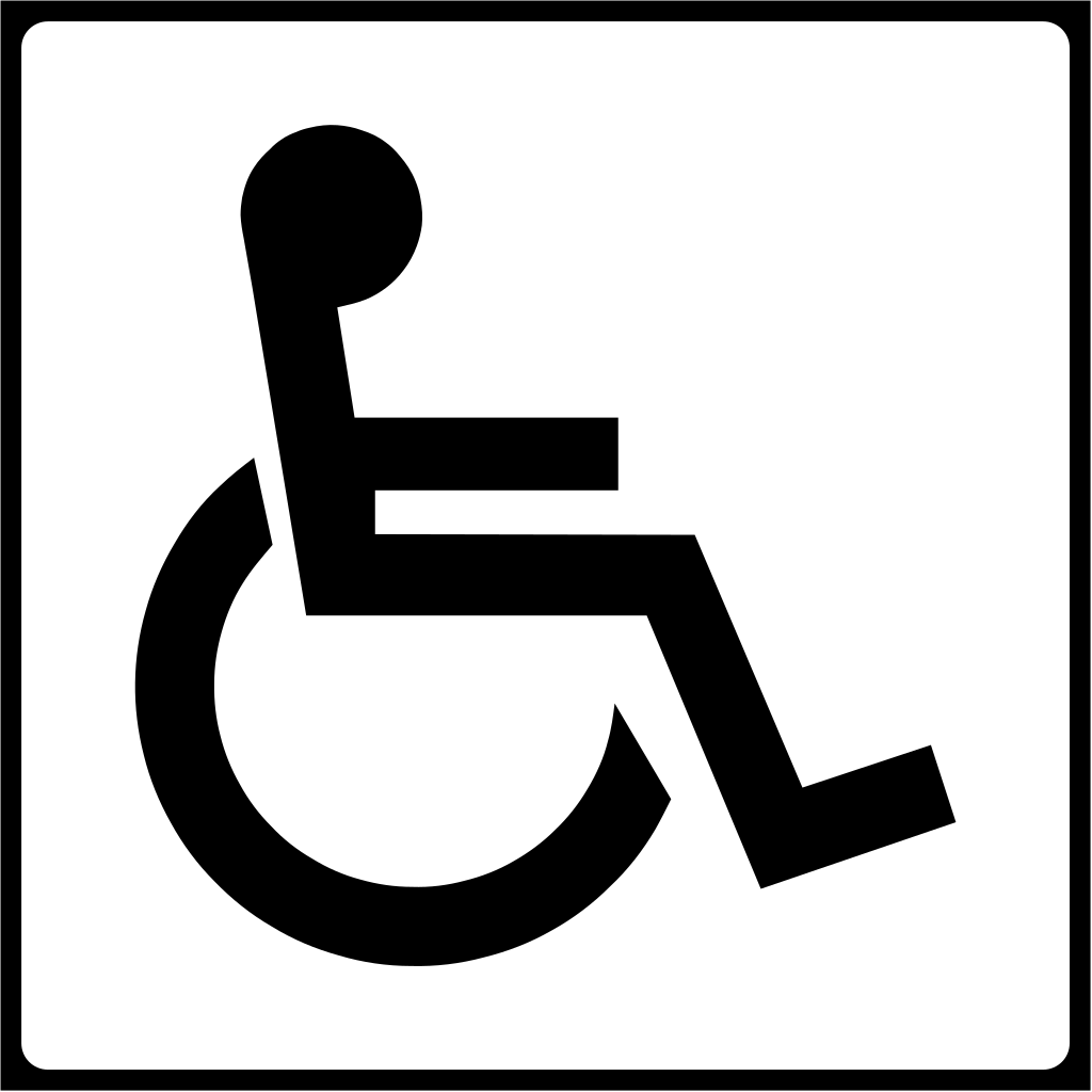 Para personas con discapacidad.