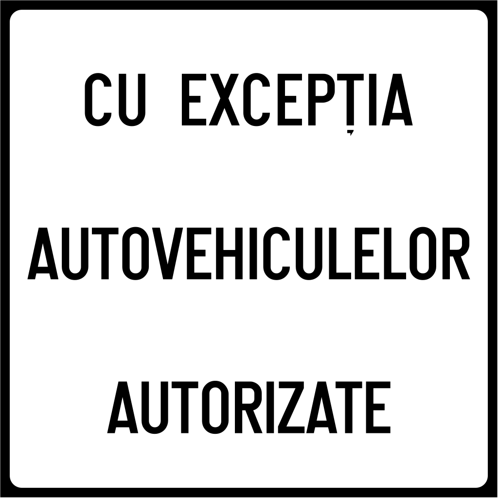Vehículos con permiso autorizados.