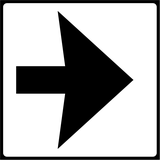 To the right.