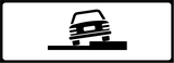 Parallel parking partially on pavement.