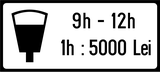 Paid parking during times shown.