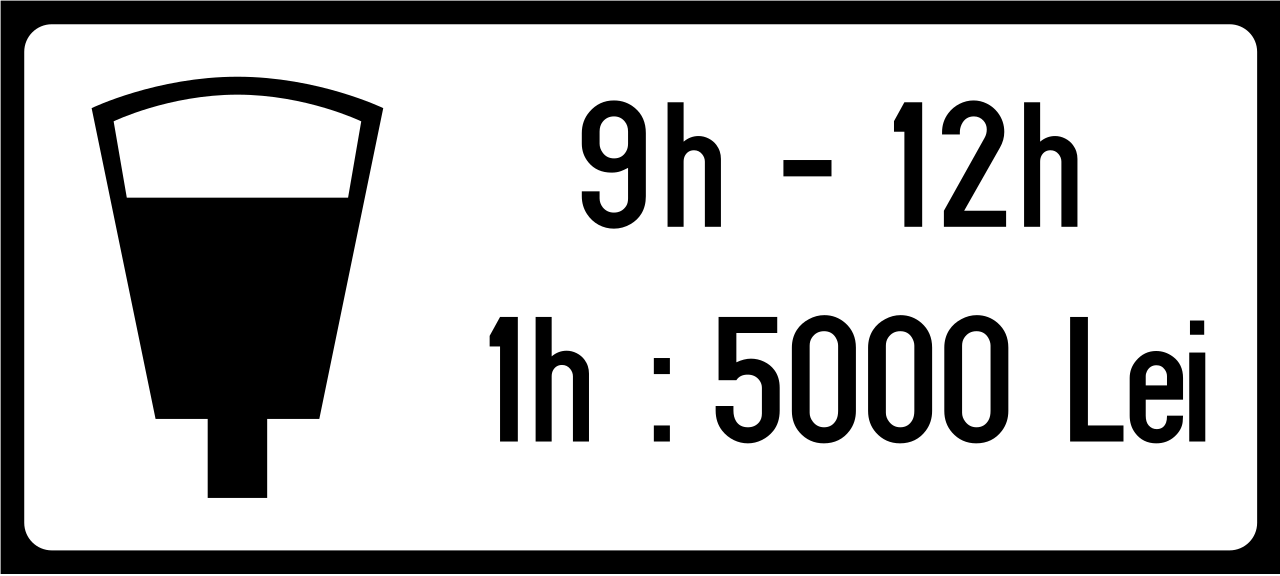 Estacionamiento de pago en el horario indicado.